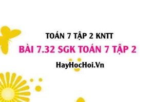 Bài 7.32 SGK Toán 7 tập 2 Kết nối tri thức